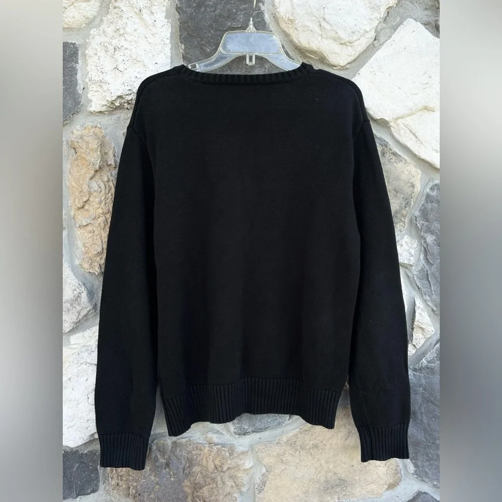 Vintage American Living Knit Sweater Mens LG Nordic Snowflake Ski Lodge Holiday